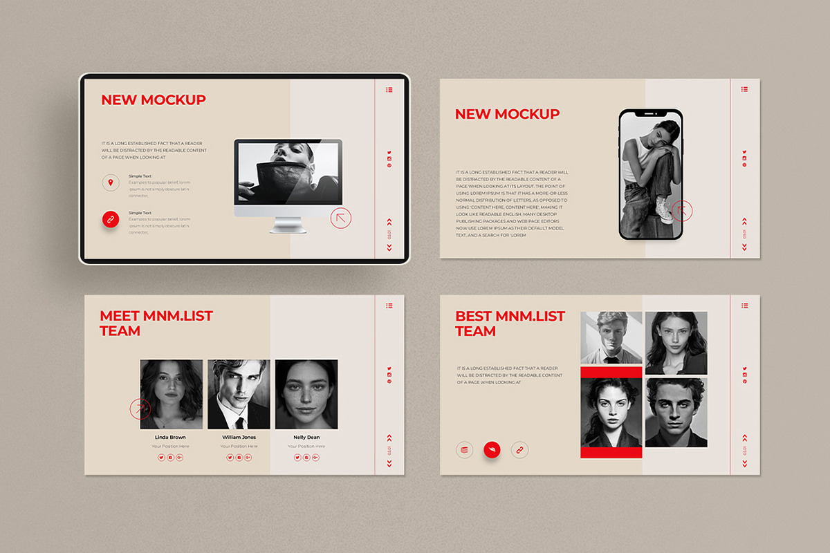Minimalist Presentation Template, a Design Template by Dream-Lab (Photo 6 of 8)