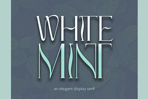 White Mint - elegant display serif, a Font by Innire