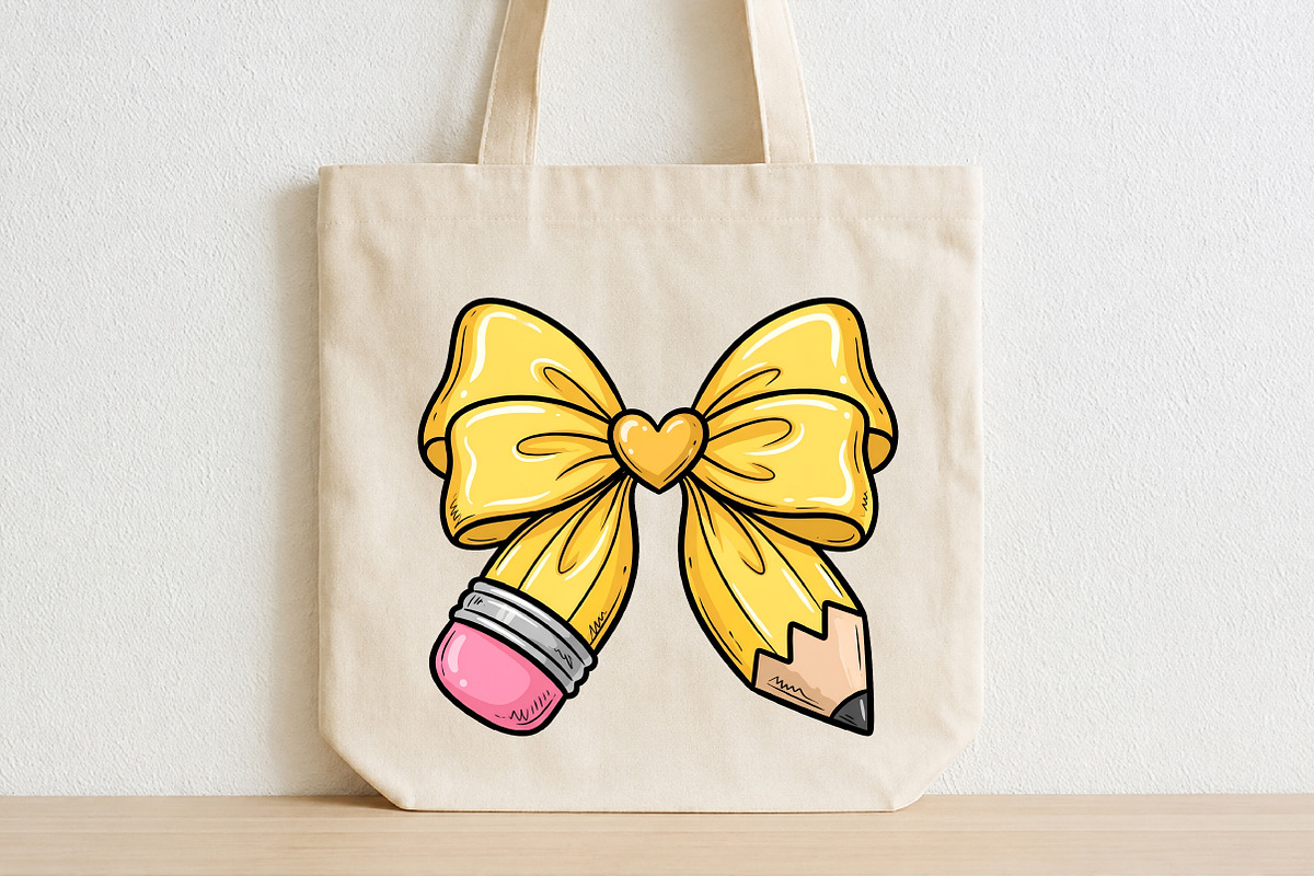 Pencil bow png, Coquette png, a Seasonal Illustration by Libby Wishes (Photo 4 of 4)