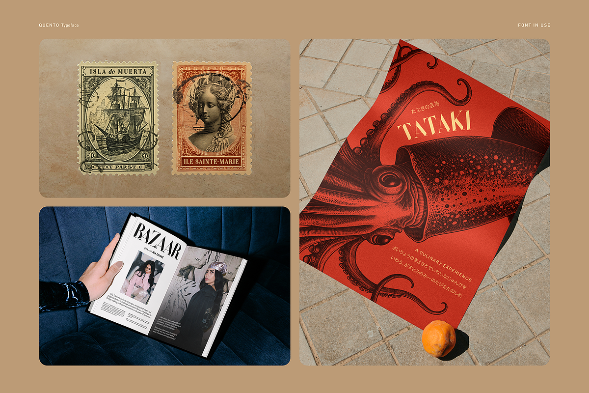 QUENTO | Modern Serif Display Font, a Serif Font by Glyph44 (Photo 13 of 16)