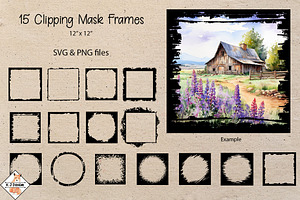 Clipping Mask Frames SVG