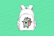 Cute Kawaii Books Characters, an Education Illustration by Palau (Thumbnail 8 of 12)