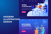 Modern Illustration Landing Page, a Landing Page Template by Pixel Blend (Thumbnail 5 of 7)