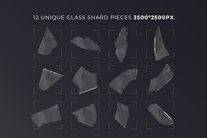 Realistic Glass Shard Overlays