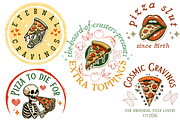 14 Vintage PIZZA Quotes Bundle, a Food Illustration by ClipArtTime (Thumbnail 2 of 4)