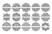 50 Split Floral Mandalas Bundle, a Decorative Illustration by Elinorka (Thumbnail 3 of 9)