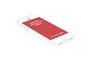 Outlined iPhone 5s mockups (5), an iPhone Mockup by Around Seven Products (Thumbnail 2 of 5)