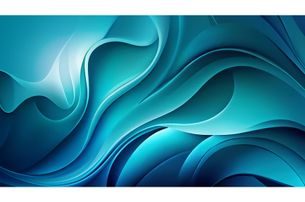 3D Blue Wavy Shapes, a Background Photo by BazziBa♥