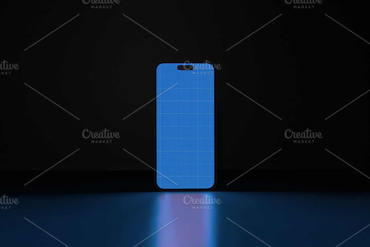 iPhone 16 Pro Max in Dark Mockup, an iPhone Mockup by Qaleb Studio