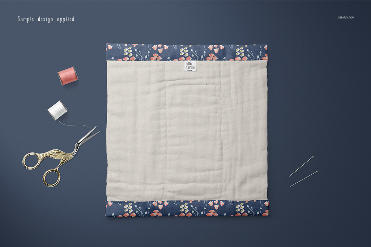 Burp Cloth Mockup Set, a Hat Mockup by creatsy5 (Photo 3 of 12)