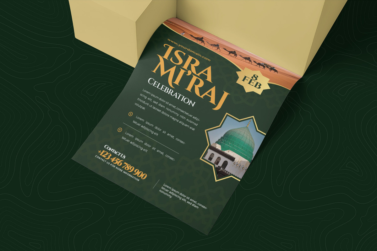 Isra Mi'raj Flyer, a Flyer Template by Esensifiksi.studio (Photo 2 of 2)