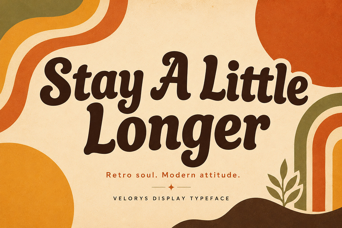 Velorys – Bold Retro Display Font, a Script Font by Wow Magic (Photo 5 of 6)