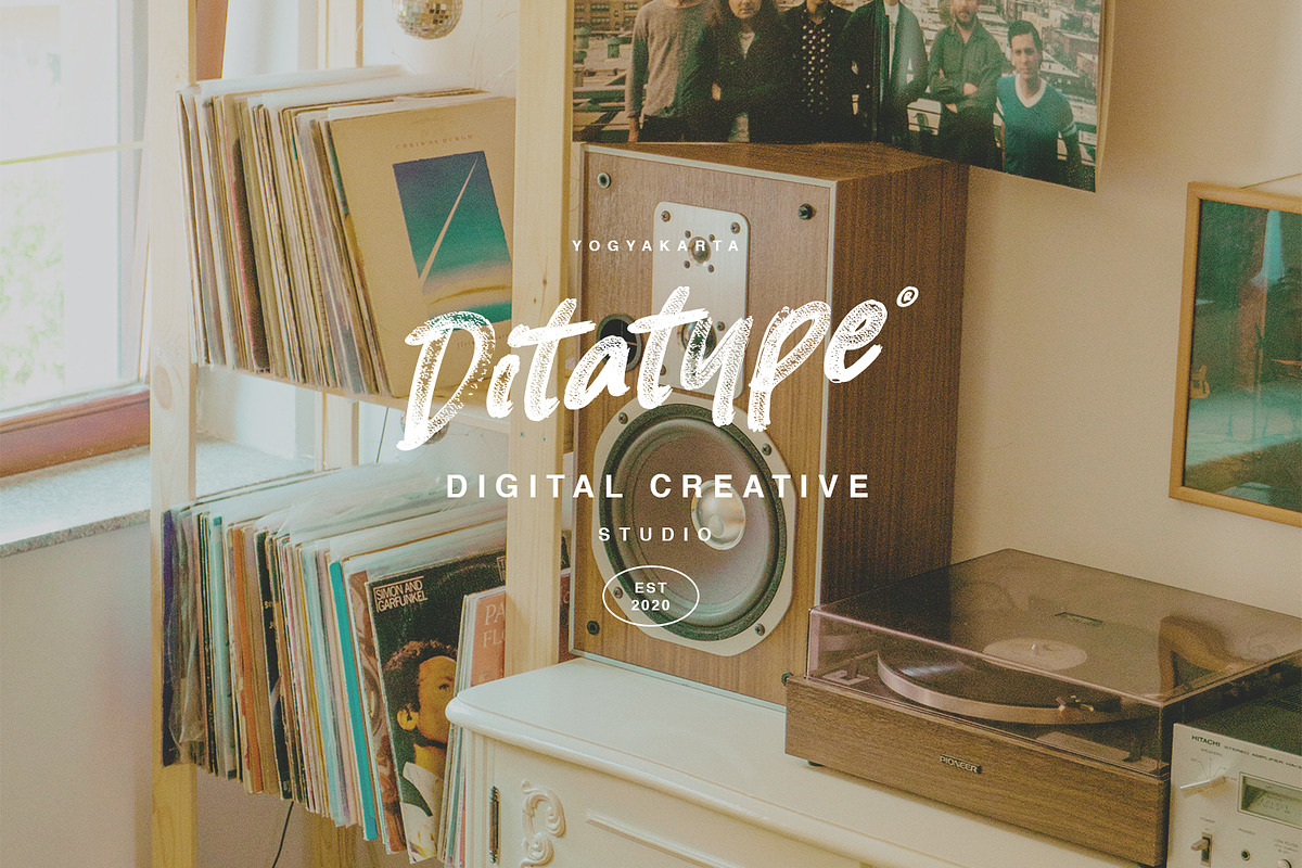 Blured Brush, a Script Font by Ditatype (Photo 7 of 10)