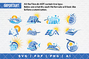12 Solar cleaning logo SVG bundle, a Branding & Logo Template by Guavanaboy (Thumbnail 2 of 3)