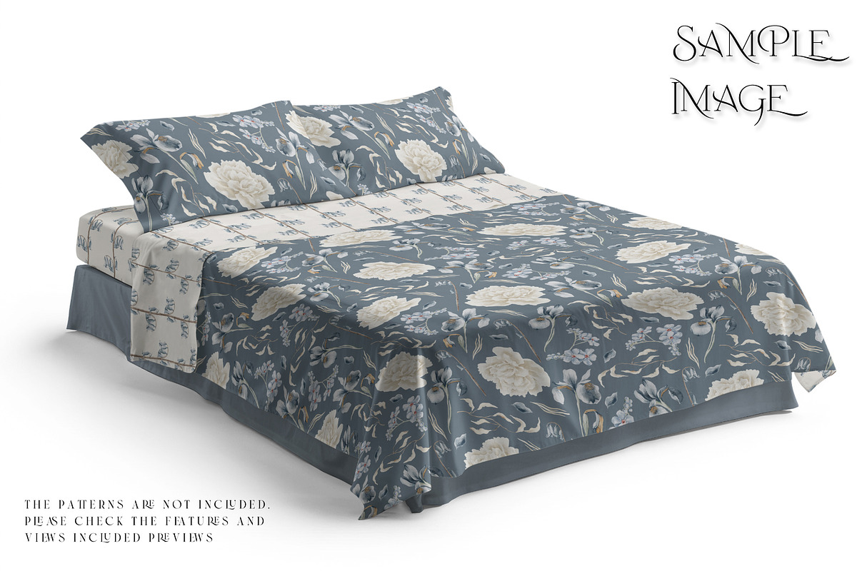 Bedding Flat & Fitted Sheet Mockups, a Product Mockup by mock-ups (Photo 8 of 16)