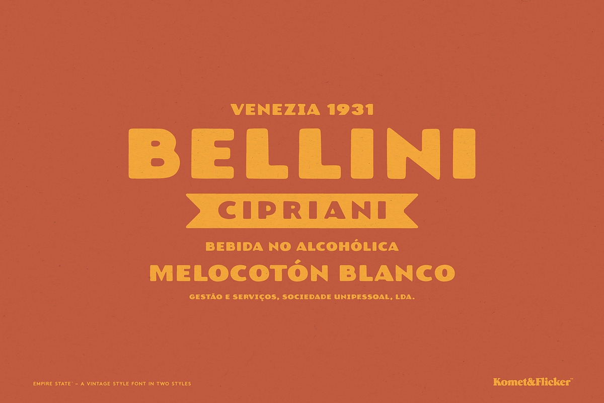Empire State – A Rustic Font, a Sans Serif Font by Komet & Flicker (Photo 12 of 15)