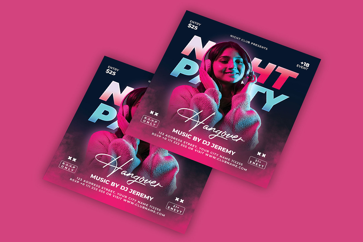 Flyer sensation. Unleash the beats!, a Flyer Template by CocoDesign (Photo 1 of 2)