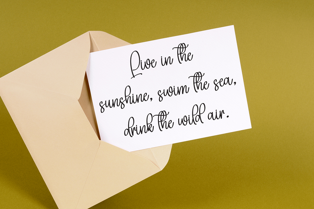 Embroidery Winter | Script Font, a Handwritten Font by Scratchones (Photo 4 of 8)
