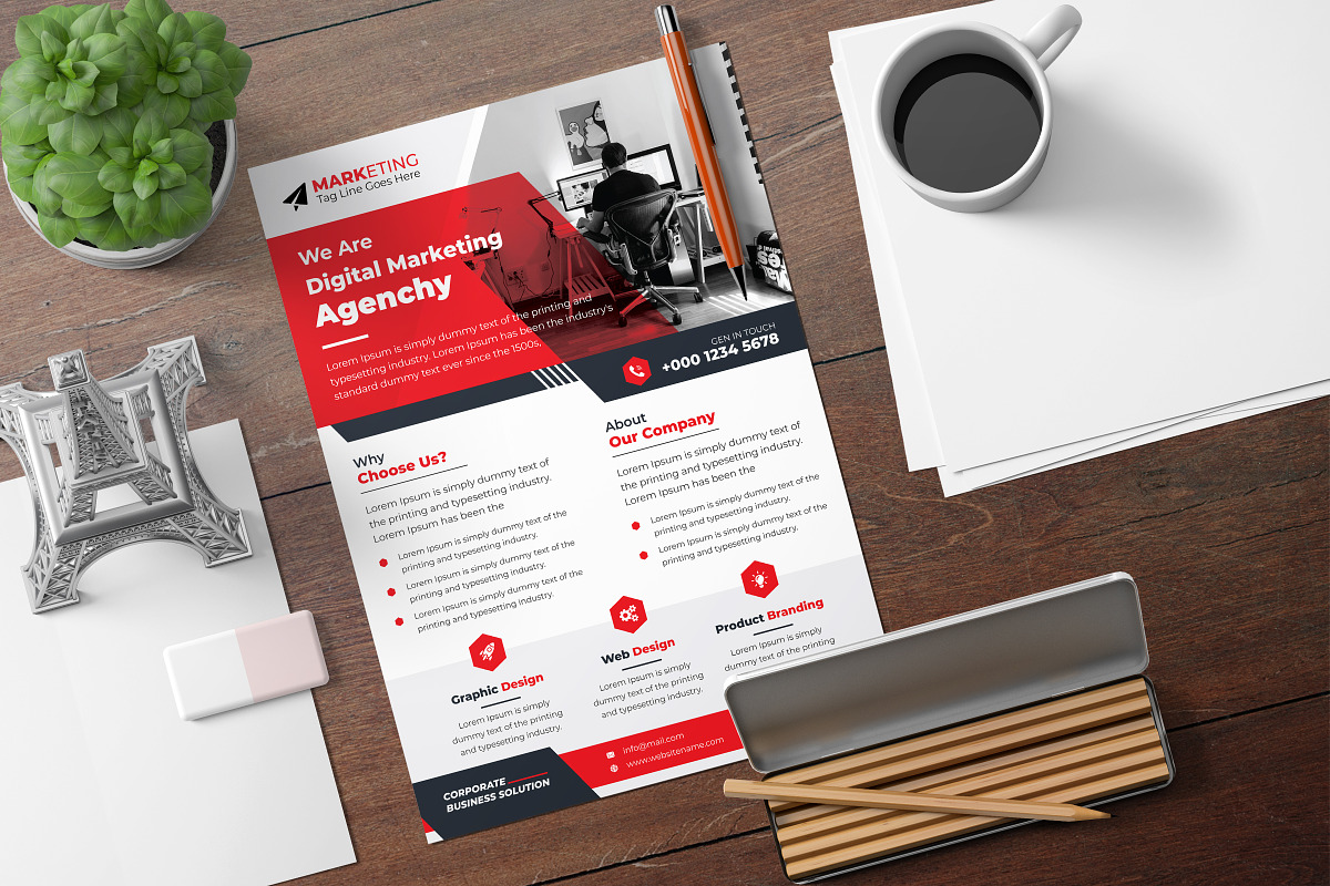 Corporate Theme Business Flyer, a Flyer Template by Graphiexperto (Photo 6 of 6)