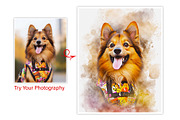 Custom Watercolor Pet Template, an Action Add-On by MRI STUDIO (Thumbnail 5 of 23)