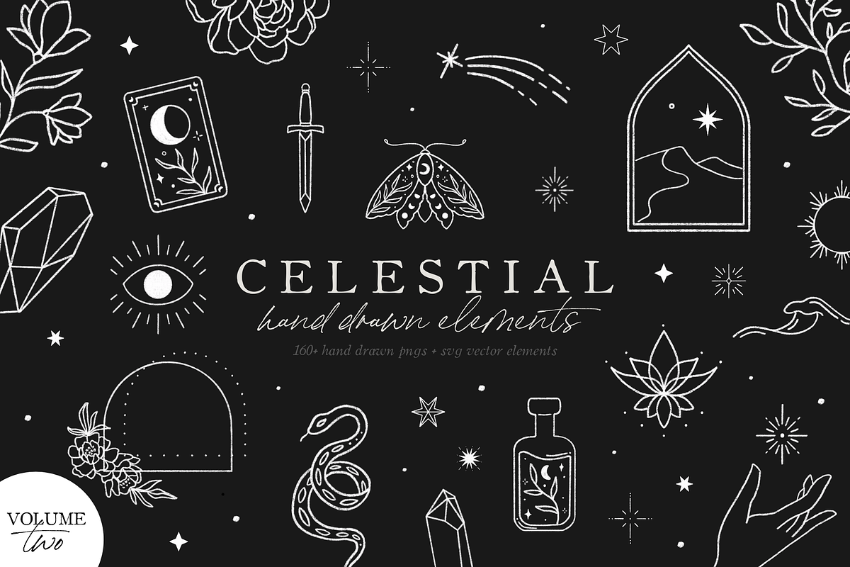 Celestial Magic 2 Logo Branding Art, a Texture Graphic by FEM Creative Studio (Photo 1 of 10)