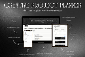 Notion Template For Creatives - B&W