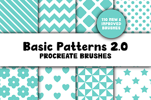 Basic Patterns 2.0 Procreate Brushes