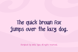 Storybook Handwritten Display Font