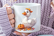 Funny Halloween Silly Goose Clipart, an Illustration by CraftArtStudio (Thumbnail 4 of 6)