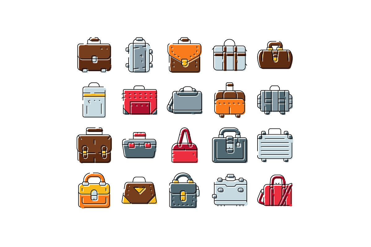 Collection of travel luggage bags, an Object Graphic by pikepicture (Photo 1 of 3)