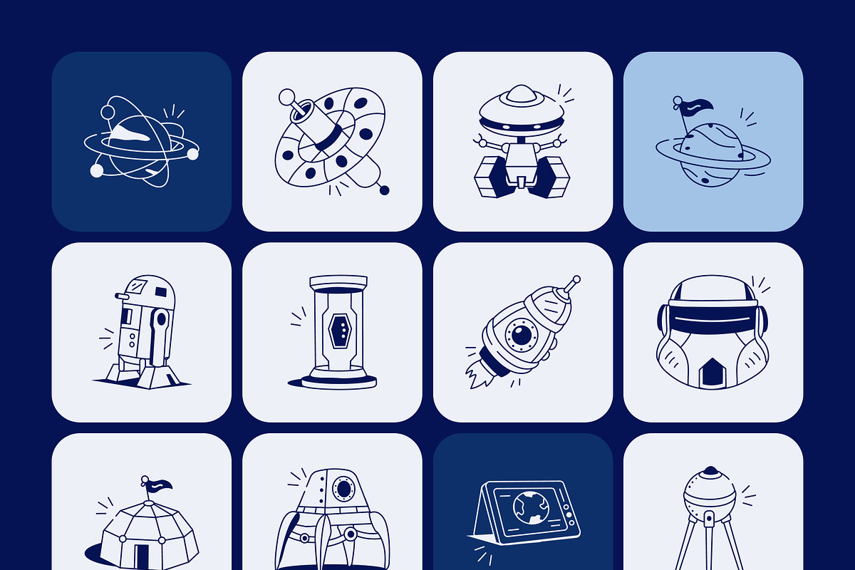 Space Drawing Art, an Outline Icon by Vectors Market (Photo 8 of 8)