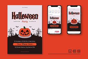 Halloween Party Event Flyer
