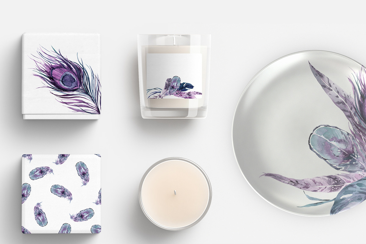 Nightfall Tropics Watercolor Set, an Illustration by Cat In Colour (Photo 2 of 11)