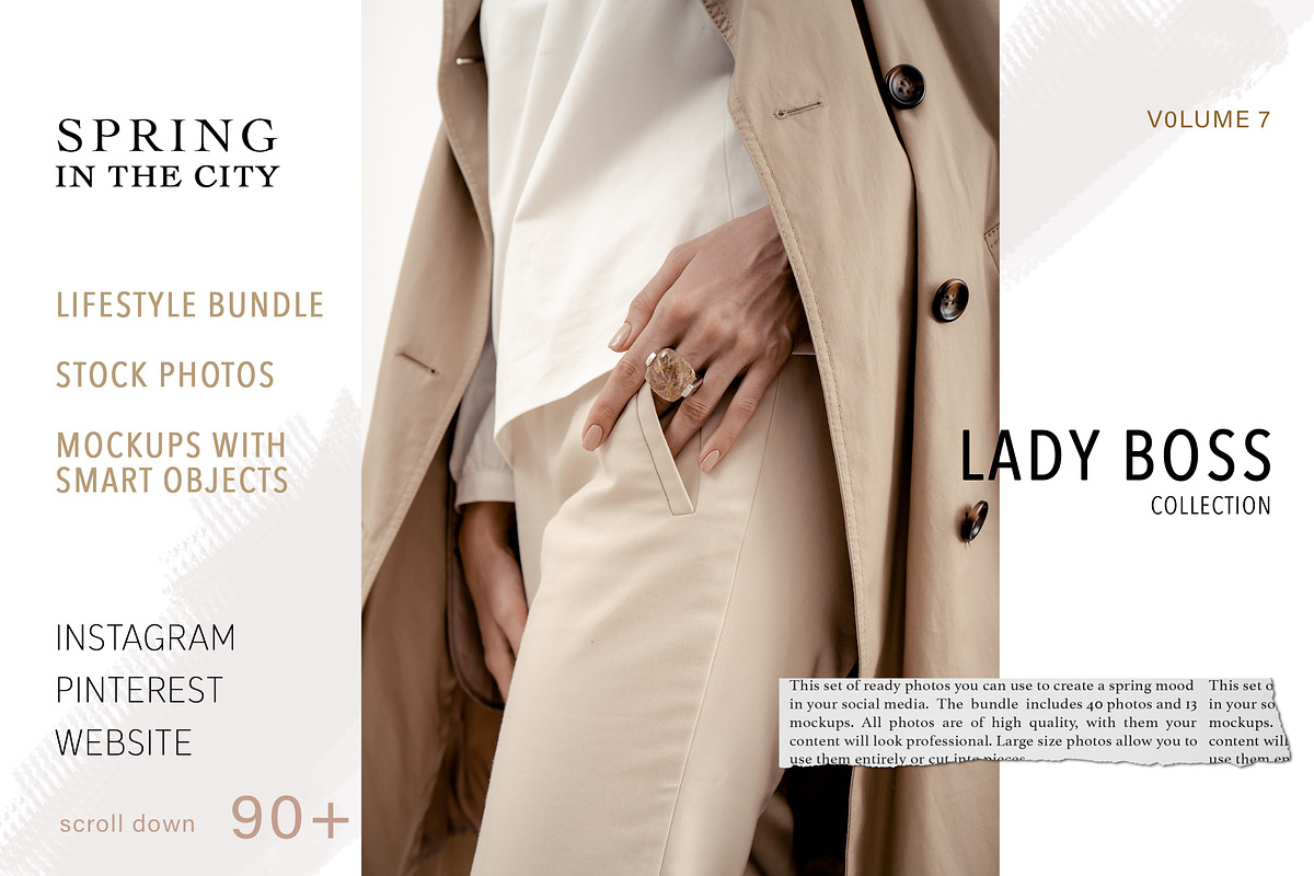 LADY BOSS. MEGA BUNDLE!, a Social Media Template by OntheMoon (Photo 8 of 16)