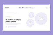 Website Wireframe Kit Template, an UI Kit Template by ContestDesign (Thumbnail 5 of 5)