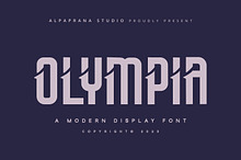 Olympia - Modern Display Font