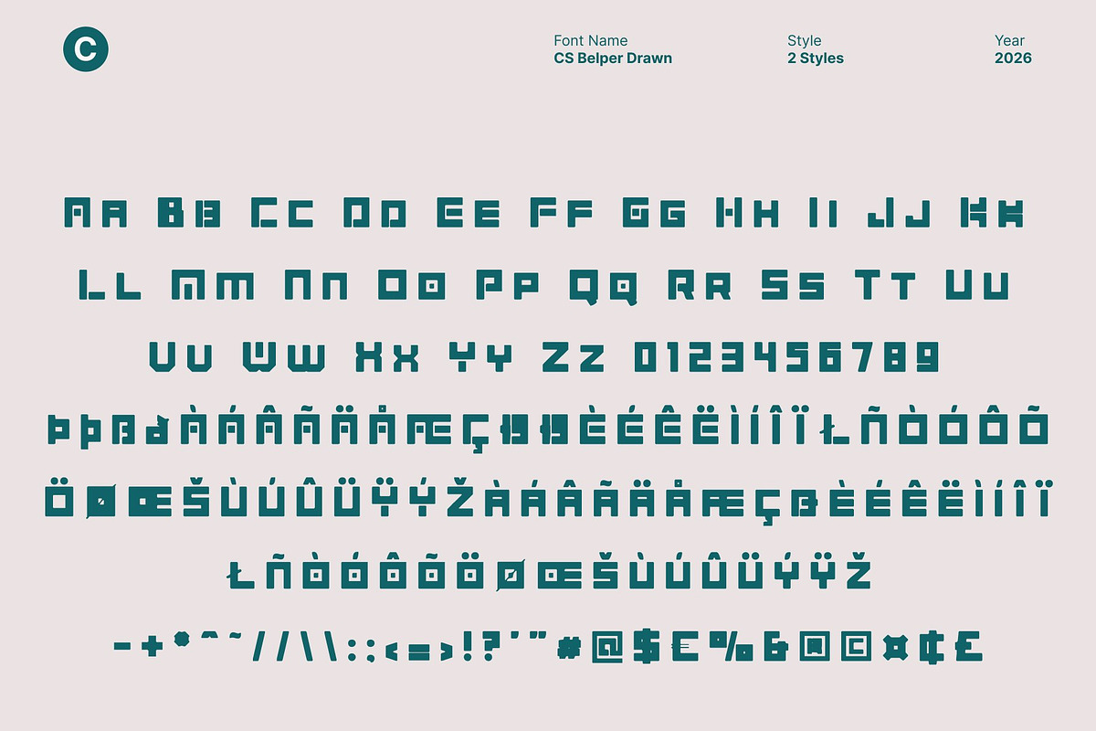 CS Belper Drawn, a Sans Serif Font by Craft Supply Co. (Photo 8 of 8)