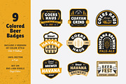 9 Beer Vintage Badges / Labels, a Branding & Logo Template by Dordar.Lab (Thumbnail 2 of 8)