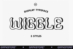 Wiggle Display Font