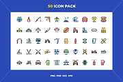Extreme sports icons, an Outline Icon by Wencory (Thumbnail 1 of 2)