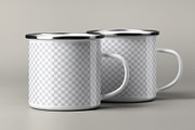 7 Mockups of Enamel Metal Mug, a Cups & Container Mockup by Grow Design Craft Studio (Thumbnail 5 of 8)