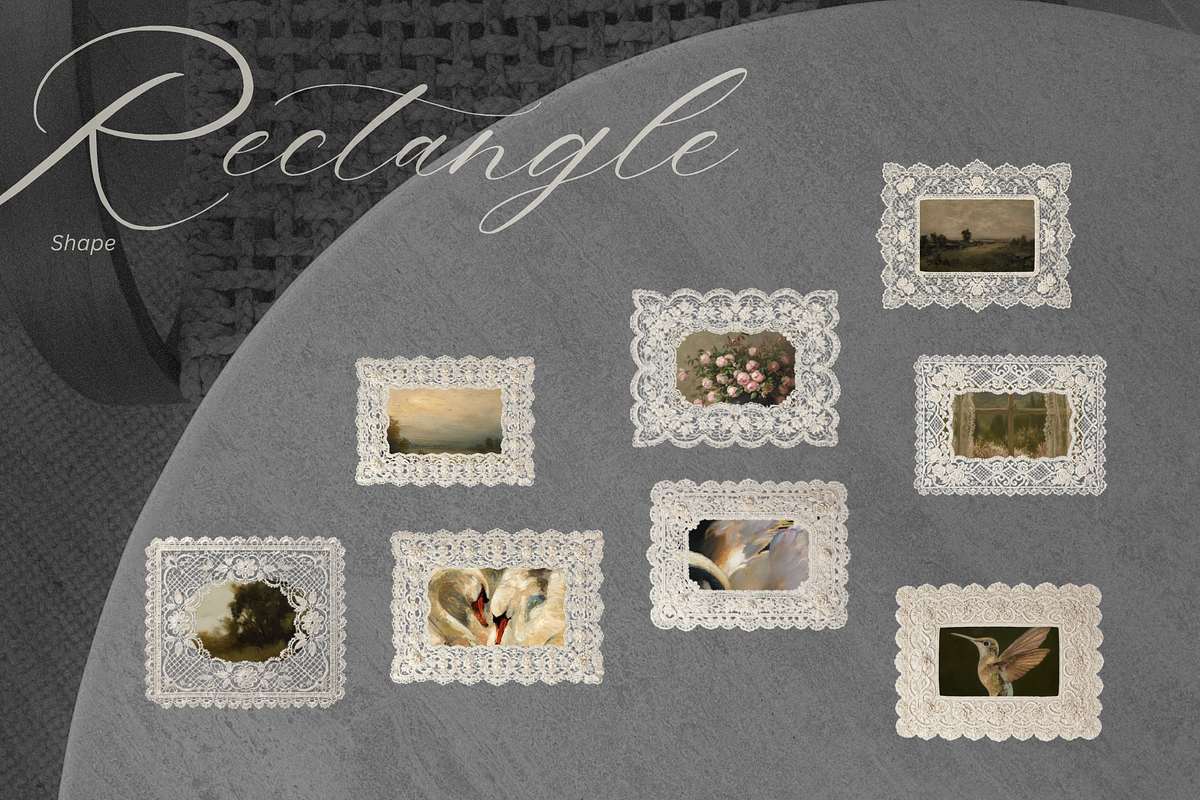 Vintage Lace Frame Set, an Object Graphic by Layl Atelier (Photo 9 of 10)