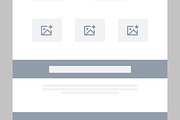 Landing Page Wireframe Template, a Landing Page Template by CreativeShaper (Thumbnail 5 of 6)