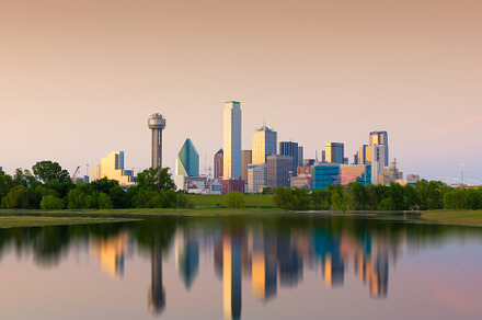 Reflection of Downtown Dallas City, Texas, USA, an Architecture Photo by Tampatra