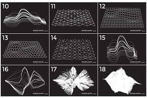 36 Technological Vector Shapes