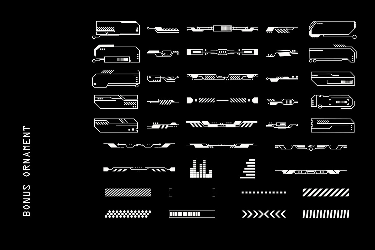 199 Futuristic Graphic Element, an Outline Icon by freeject.net (Photo 4 of 5)