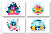 10 World Humanitarian Day Vector, a Person Illustration by denayunebgt (Thumbnail 3 of 4)