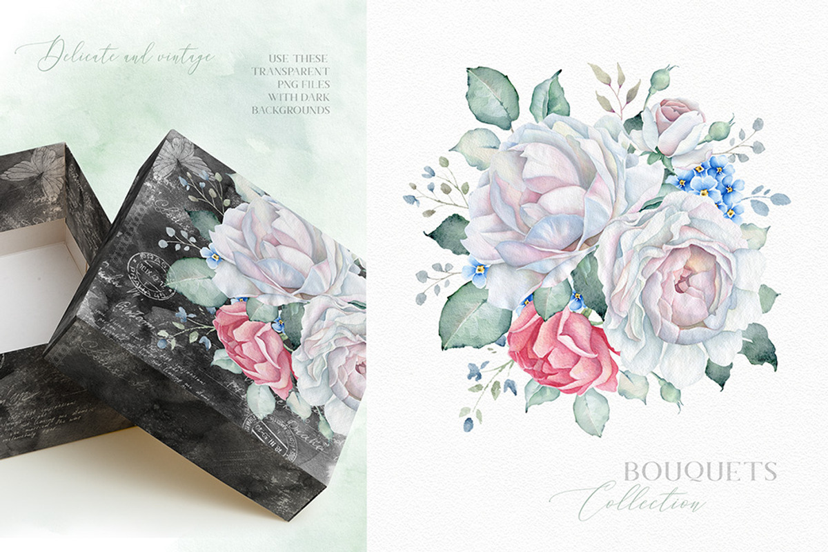 Delicate Watercolor Florals, a Decorative Illustration by Eva Katerina (Photo 9 of 25)