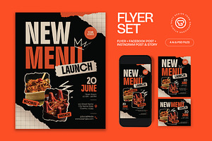 New Menu Launch Flyer, a Flyer Template by graphicook