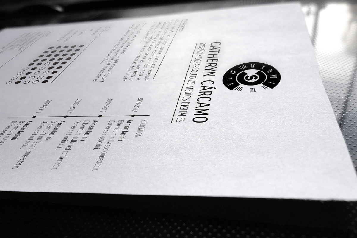 Resume, a Resume Template by Cathy Cárcamo (Photo 1 of 2)